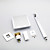  Chrome Wall Mount Rain Single Handle Shower Faucet(0758-HM-6109)
