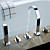  Sprinkle® by Lightinthebox - Contemporary Brass Tub Faucet with Hand Shower - Chrome Finish