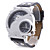  Men's  PU Analog Quartz Wrist Watch (2 Time Zone, Assorted Colors)