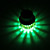  1W 90-100lm cristal verde de luz LED de techo Bombilla (85-265v)