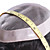  Indiano de 100% do cabelo encaracolado curto Remy 9 "até 7" Mens Toupee