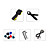  Derulo - (Bassman) flamme totem innlagt elektrisk bass gitar med gig bag / stropp / picks / kabel