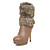  cuero sintético stiletto talón tobillo botas de plataforma con cadena fiesta / zapatos de noche (más colores)