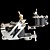  5 Cast Iron Tattoo Gun Kit for Lining and Shading with Case(54 5ml Colors Included)