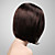  rendas frente preto curto de seda peruca de cabelo 100% humano direto