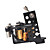  2 Cast Iron Tattoo Gun Kit for Lining and Shading LCD Power Supply(40 5ml Colors Included)