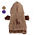  Horse Pattern Hooded Sweater with Sleeves for Dogs (XS-XL, Assorted Colors)