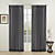  (Two Panels) Mystery Black Visible Sheer Curtains