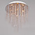  SCUNTHORPE - Lustre Cristal com 6 Lâmpadas