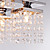  LAATZEN - Lampe de Plafond Cristal - 5 slots à ampoule