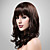  capless 100% cheveux humains perruque longue bouclée