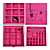  Big Square-shaped Flannel Women's Jewelry Box(More Colors)