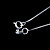  Fine Jewelry Elegant Swimming Fish Zircon Sterling Silver Necklace