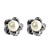  Alloy Flowers Pearl And Zircon Earrings