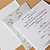  Gorgous Silver Embossed Folded Wedding Invitation (Set of 50)