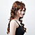  Capless Extra Long Synthetic Brown Curly Hair Wig