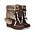  Suede Low Heel Ankle Boots With Braided Strap Party / Evening Shoes (More Colors)
