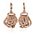 18K Gold Jewelry Set With Rhinestone With Rhinestone Necklace,Earring,Bracelet (More Colors)