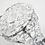  Artistic Aluminum Flush Mount With 6 Lights