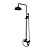  Antique Solid Brass Single Handle Wall Mount ORB Finish Lifting Shower Faucet