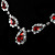 Elegant Alloy With Rhinestone Women's Jewelry Set Including Necklace, Earrings