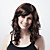  Capless Long Synthetic Brown Curly Hair Wig