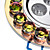  3x1W 240-260LM 3000-3500K Warm Wit Licht Roze Diamonds Crystal LED plafond lamp (85-265V)