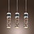  Artistic Pendant Light with 3 Lights - Cylinder Shade