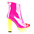  Patent Leather Chunky Heel Ankle Boots With Split Joint Party / Evening Shoes