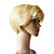  Capless 8 Inch Natural Curly 100% Indian Remy Hair Wig