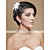  20cm x 10cm Gorgeous Tulle Wedding Bridal White Flower/ Corsage/ Headpiece