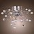  EUGENE - Lustre Moderno Cristal com 9 Lâmpadas