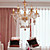  VINCENNES - Lustre Cristal com 6 Lâmpadas