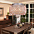  Artistic 6 - Light Crystal Pendant Lights with Glass Shade