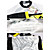  Santic Style Winter-Súper cómodo y cálido con trajes Ciclismo Side Fleece (Amarillo y Negro)