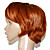  100% Indian Remy Hair Mono Top Auburn Silky Straight Short Wig