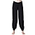  Japannes Cotton Long Sleeve Sports Yoga Suit (White Pleated Tops+Black Pants)