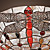  Tiffany stil flush mount med 3 lys - dragonfly mønstret