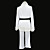  Christmas Costume - White Santa Claus Costume