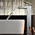  contemporanea cascata cromata lavandino rubinetto del bagno (alto)