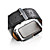  Coppia di eleganti orologi LED (rosso), cinturino in pelle PU - Bianco e Nero