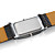  Coppia di eleganti orologi LED (rosso), cinturino in pelle PU - Bianco e Nero