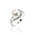  Charming Sterling Silver Fresh Water Pearl Ring(8.5*8.5mm)