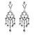  Charming Alloy Crystal Irregular Chandelier Earrings