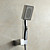  montaje en pared grifo de la ducha contemporáneo cromo conjunto