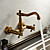  Antique inspired Kitchen Faucet - Wall Mount (Antique Brass Finish)
