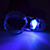  50X 12.8mm Microscope w/ 2-LED White + 1-LED Purple Light - Grey + Black