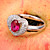  Elegant 925 Sterling Silver Platinum Plated Heart Design Birthstone Ring(More Colors)