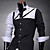 Men's Fashion Contrast Color 100% Cotton Shirt