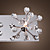  K9 Crystal Flush Mount with 3 lights in Square